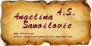 Angelina Samoilović vizit kartica